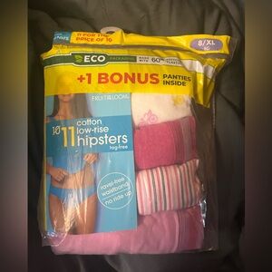 Fruit of the Loom Pink and White Cotton Panties Multi-Pack